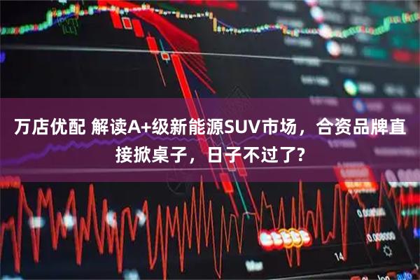 万店优配 解读A+级新能源SUV市场，合资品牌直接掀桌子，日子不过了?