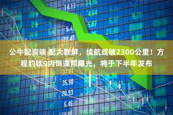 公牛配资端 配大联屏，续航或破2300公里！方程豹钛9内饰谍照曝光，将于下半年发布